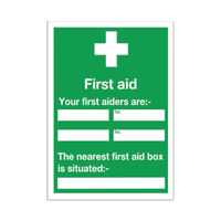 View more details about Safety Sign First Aid 600x450mm Self-Adhesive E91A/S