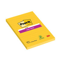 View more details about Post-it 101 x 152mm Ultra Yellow Super Sticky Lined Notes, Pack of 6 | 660S