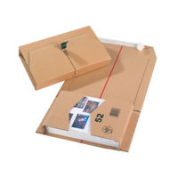 View more details about Brown Cardboard 251mm x 165mm x 60mm Mailing Boxes - Pack of 20 - JBOX -54