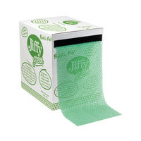 View more details about Jiffy Recycled Green Bubble Wrap Roll Dispenser, 330mm x 33m - JF793