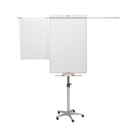 View more details about Nobo Piranha Mobile Flipchart/ Magnetic Drywipe Easel, 700 x 1000mm -  NB17091