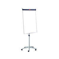 View more details about Nobo Barracuda Mobile Flipchart and Drywipe Easel Dark Blue 1902386