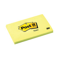 View more details about Canary Yellow 127 x 76mm Post-it Notes, Pack of 12 - 655 YELLOW