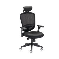 Arista Lexi High Back Chair with Headrest Black