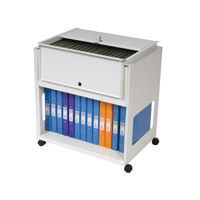 View more details about Rotadex  Grey Standard Universal Filing Trolley with Locking Lid - RT501S