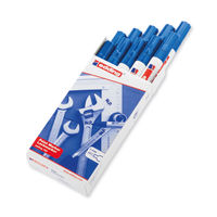 View more details about Edding 750 Bullet Tip Paint Marker Medium Blue (Pack of 10) 750-003