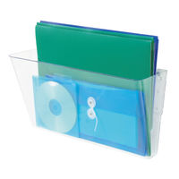 View more details about Deflecto Linking Wall File Pocket A4 Clear (Stacked vertically for increased storage) 73201