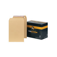 View more details about New Guardian Manilla C4 Peel and Seal Envelopes 130gsm, Pack of 250 - J26339