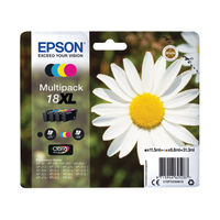View more details about Epson 18XL Ink Cartridge Claria Home Daisy Multipack High Yield CMYK C13T18164012