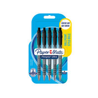 View more details about PaperMate Black Flexgrip Retractable Pen, Pack of 5 - 2027751