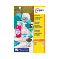 View more details about Avery White 37mm Round Removable Labels, Pack of 600 - L4851REV-25