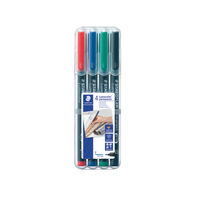 View more details about Staedtler Lumocolour Pen Permanent Fine Assorted (Pack of 4) 318-WP4