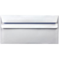 View more details about White DL Self Seal Wallet Envelopes 90gsm, Pack of 1000 - WX3480