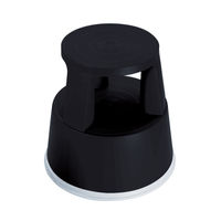 View more details about 2Work Plastic Step Stool with Non-Slip Rubber Base 430mm Black T7/Black 2W04996