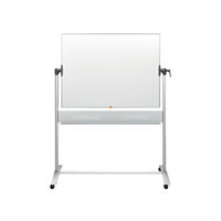 View more details about Nobo Steel Magnetic Mobile Whiteboard 1200x900mm 190129