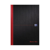 View more details about Black n Red A4 Casebound Hardback Feint Ruled Notebook - 100080473