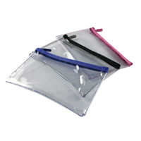 View more details about Helix 200 x 125mm Clear Assorted Pencil Cases, Pack of 12 | M77040