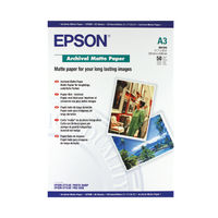 View more details about Epson Matte A3 Archival Paper 192gsm (Pack of 50) C13S041344