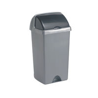 View more details about Addis Roll Top Bin 50 Litre Metallic AG813417