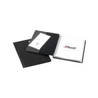 View more details about Rexel Nyrex Slimview Display Book 50 Pocket A4 Black 10048BK