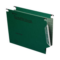 View more details about Rexel Crystalfile Classic 15mm Lateral File Green (Pack of 50) 70670