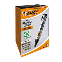 BIC Marking 2000 Black Bullet Permanent Markers, Pack of 12