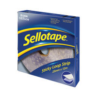 View more details about Sellotape 25mm x 12m Sticky Loop Strip | 1445182