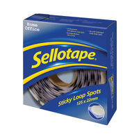 View more details about Sellotape Sticky Loop Spots 22m (Pack of 125) 1445181