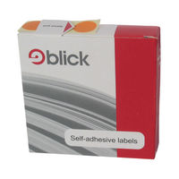 View more details about Blick 19mm Orange Round Labels (Pack of 1280) - RS01181