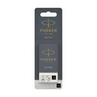 View more details about Parker Quink Permanent Ink Cartridge 12x5 Black  (Pack of 60) S0881570