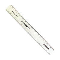 View more details about Q-Connect Clear 300mm Ruler, Pack of 10 - KF01107Q