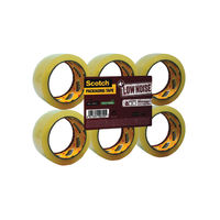 View more details about Scotch Low Noise 48mm x 66m Clear Packing Tape (Pack of 6) - 3M82909