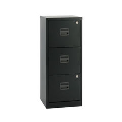 View more details about Bisley H1015mm Black 3-Drawer Filing Cabinet