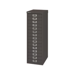 View more details about Bisley H860mm Black 15 Drawer Filing Cabinet