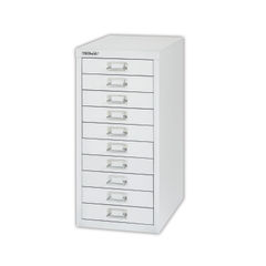 View more details about Bisley H590mm Silver 10 Drawer Filing Cabinet