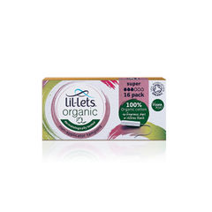 View more details about Lil-Lets Organic Non-Applicator Tampons Super x16 (Pack of 12)