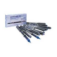 View more details about Uni-Ball UB-157 Eye Blue Fine Rollerball Pen (Pack of 12)
