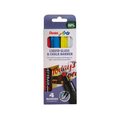 View more details about Pentel Assorted Liquid Chalk Markers (Pack of 4)