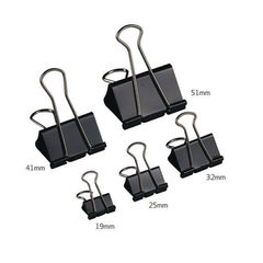 View more details about Foldback Clip 41mm Black (Pack of 10)