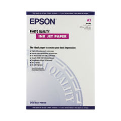 View more details about Epson White A3 Photo Quality Inkjet Paper 102gsm (Pack of 100)