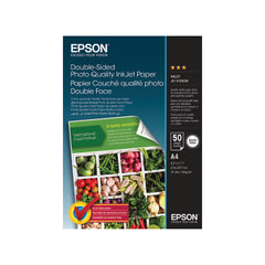 View more details about Epson A4 Double-Sided Photo Quality Inkjet Paper (Pack of 50)