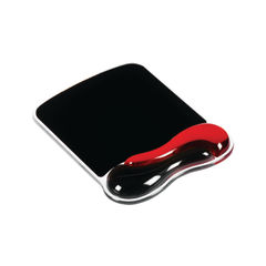 View more details about Kensington Duo Gel Mouse Pad with Wrist Support 240x182x25mm Red/Black