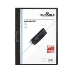 View more details about Durable Duraquick A4 Black Clip Folder (Pack of 20)