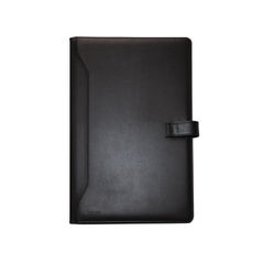 View more details about Monolith Black Leather-Look Conference Folder With A4 Pad