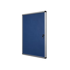 View more details about Bi-Office Lockable Internal Display Case 1110 x 930mm Blue