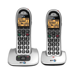 View more details about BT BT4000 Twin Big Button DECT Cordless Phone Silver/Black