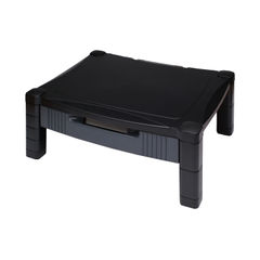 View more details about Contour Ergonomics Black Monitor Stand with Drawer