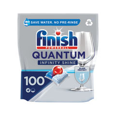 View more details about Finish Quantum Infinity Shine Dishwasher Tablets (Pack of 100)