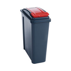 View more details about VFM Red 25L Recycling Bin with Lid