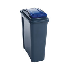 View more details about VFM Blue 25 Litre Recycling Bin With Lid